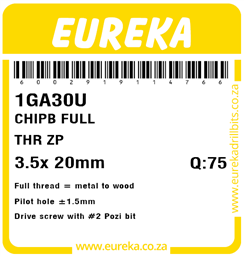 1GA30 - Chipboard Screw -1GA30_Label_T